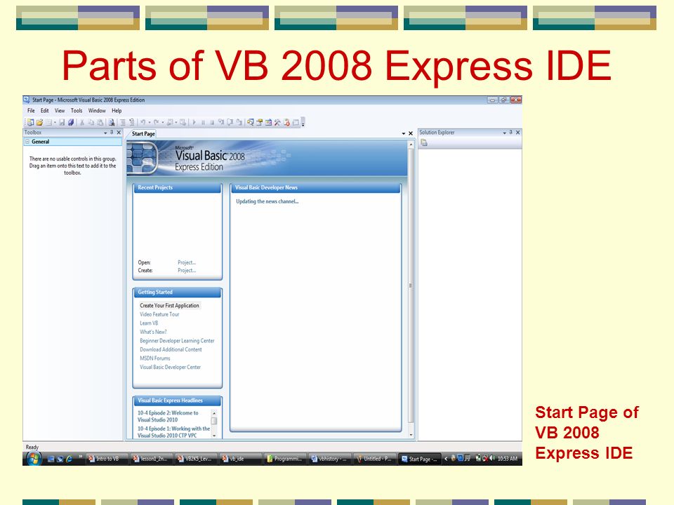 How To Use Vb 2008 Express Edition