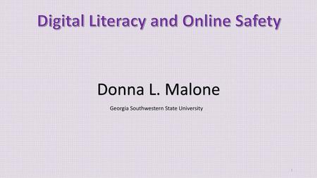 Digital Literacy and Online Safety