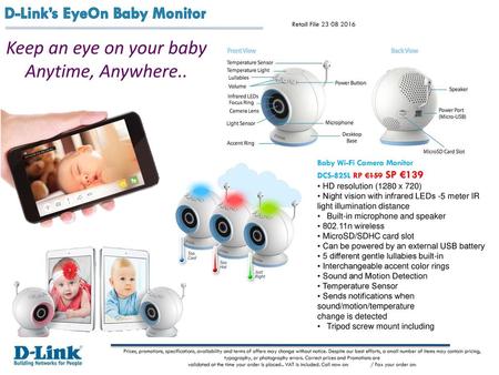 Keep an eye on your baby Anytime, Anywhere..