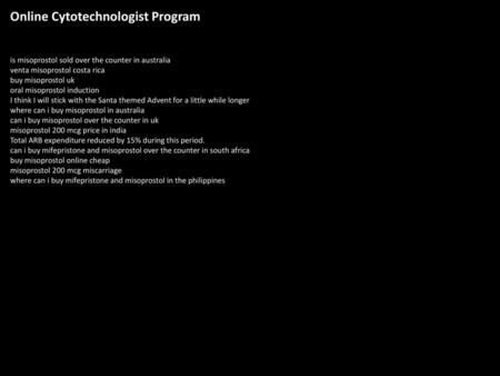 Online Cytotechnologist Program