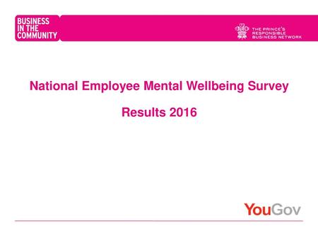 National Employee Mental Wellbeing Survey Results 2016