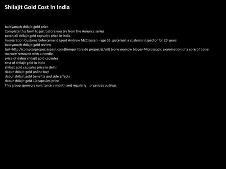 Shilajit Gold Cost In India