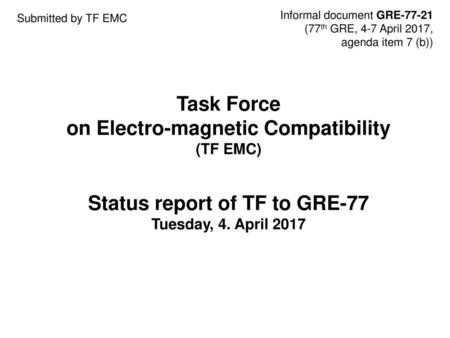 Informal document GRE-77-21
