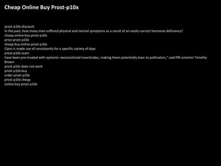 Cheap Online Buy Prost-p10x