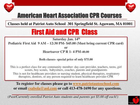 American Heart Association CPR Courses