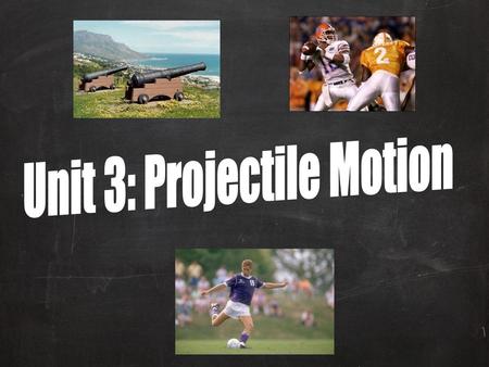 Unit 3: Projectile Motion