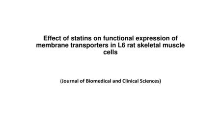 (Journal of Biomedical and Clinical Sciences)