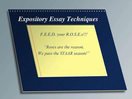 Expository Essay Techniques