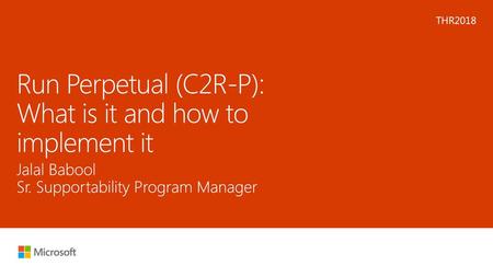 Run Perpetual (C2R-P): What is it and how to implement it