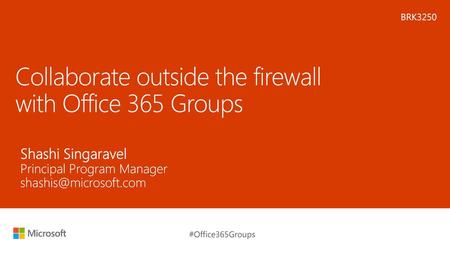 Collaborate outside the firewall with Office 365 Groups