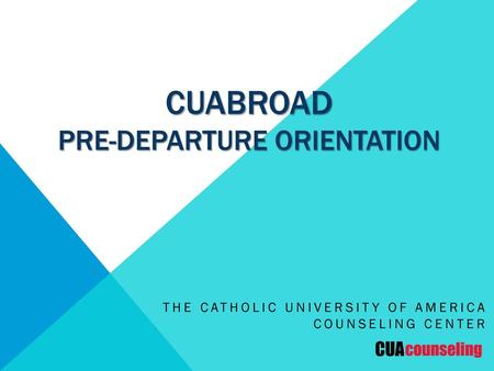CUAbroad pre-departure orientation