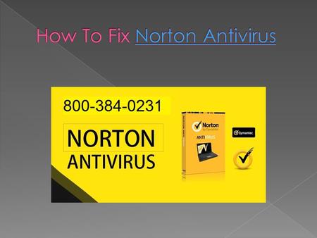 How To Fix Norton Antivirus
