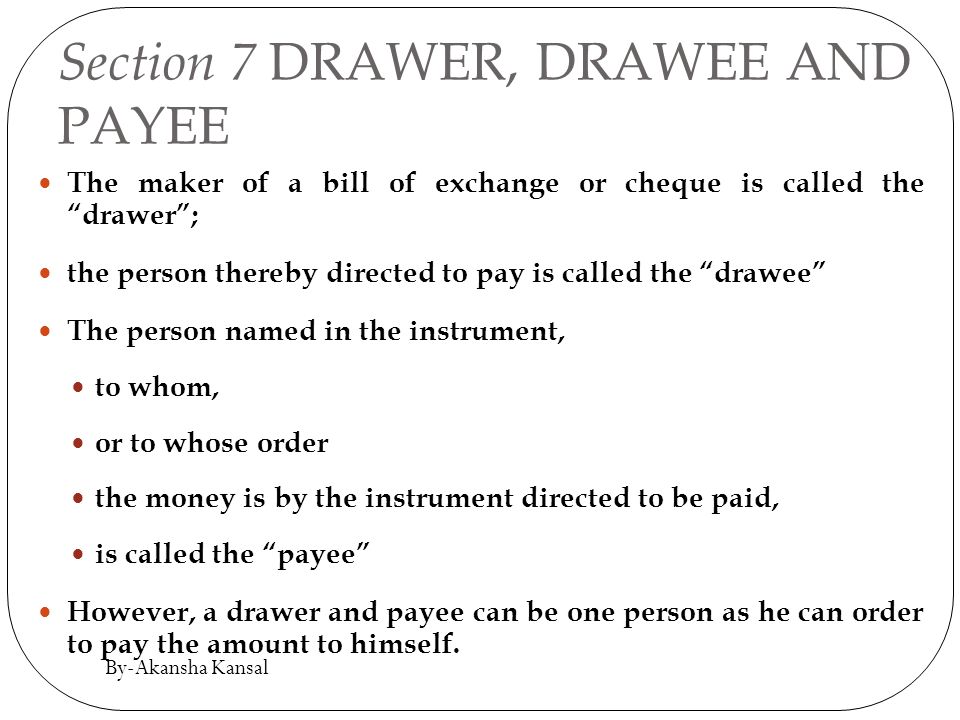Meaning Drawer And Drawee Banishbags Com