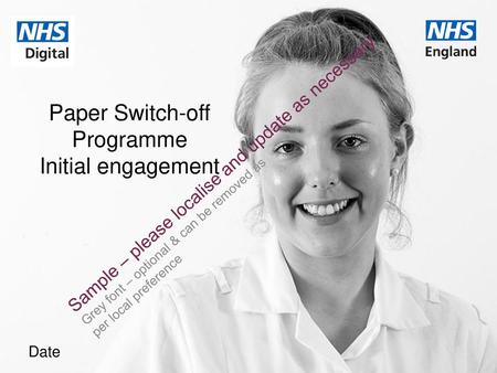 Paper Switch-off Programme Initial engagement