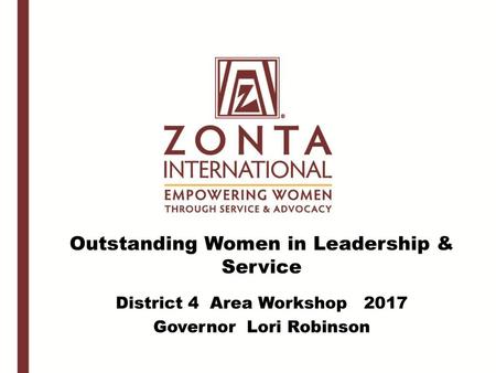 Outstanding Women in Leadership & Service