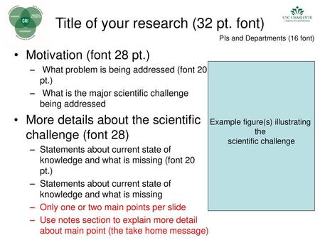 Title of your research (32 pt. font)