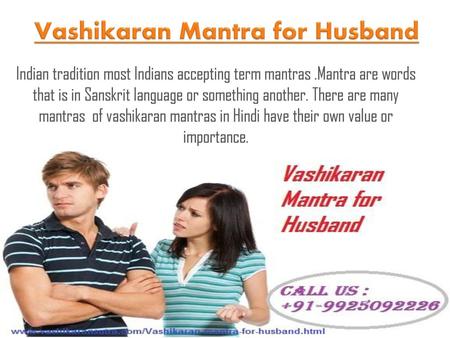 Vashikaran Mantra for Husband