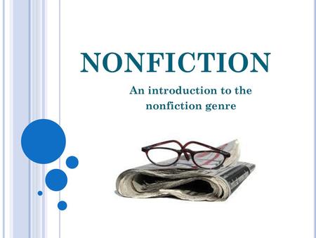 An introduction to the nonfiction genre