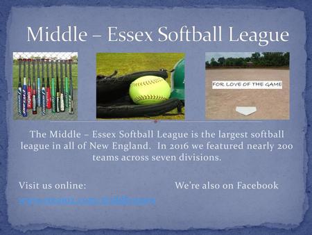 Middle – Essex Softball League