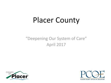 “Deepening Our System of Care” April 2017