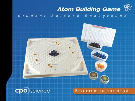 Atom Building Game Part Two:	Electrons. Atom Building Game Part Two:	Electrons.