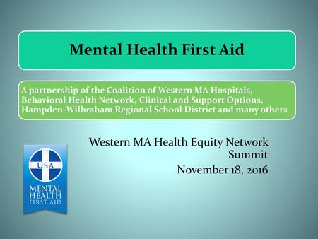 What Is Mental Health First Aid?