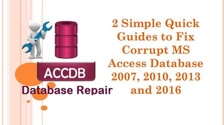 Know About MS Access Database
