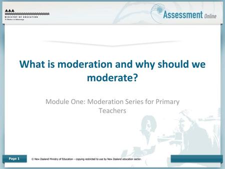 What is moderation and why should we moderate?