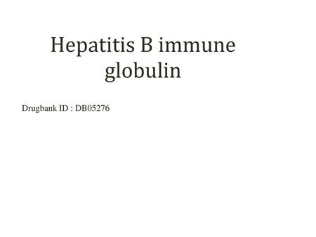 Hepatitis B immune globulin