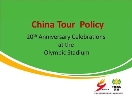 20th Anniversary Celebrations at the Olympic Stadium