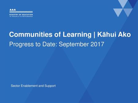 Communities of Learning | Kāhui Ako