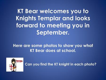 Can you find the KT knight in each photo?
