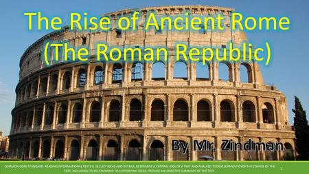 The Rise of Ancient Rome