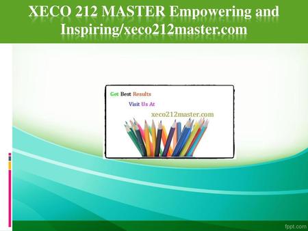 XECO 212 MASTER Empowering and Inspiring/xeco212master.com