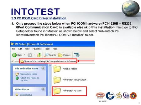 3.3 PC ICOM Card Driver Installation