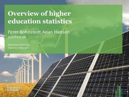 Overview of higher education statistics