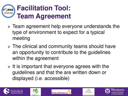 Facilitation Tool: Team Agreement