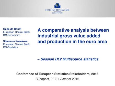 Conference of European Statistics Stakeholders, 2016