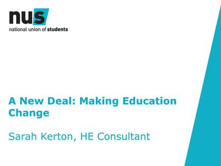 A New Deal: Making Education Change