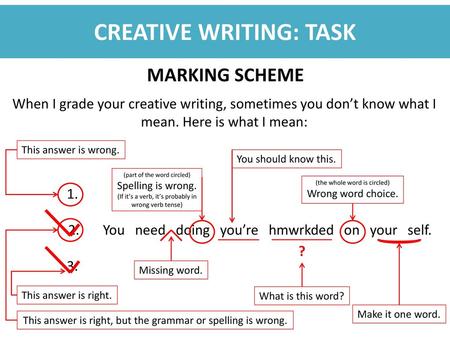 CREATIVE WRITING: TASK