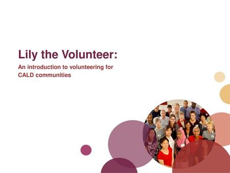 Lily the Volunteer: An introduction to volunteering for CALD communities.