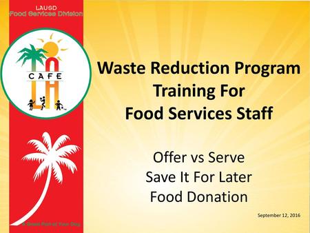 Waste Reduction Program