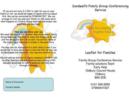 Sandwell’s Family Group Conferencing Service