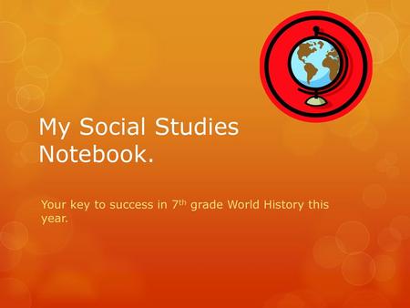 My Social Studies Notebook.