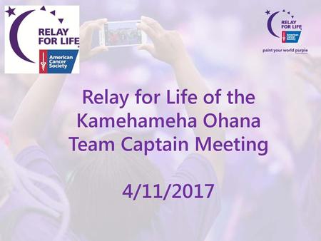 Relay for Life of the Kamehameha Ohana