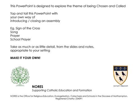 NORES Supporting Catholic Education and Formation