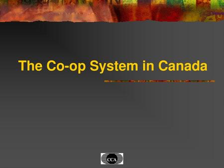 The Co-op System in Canada