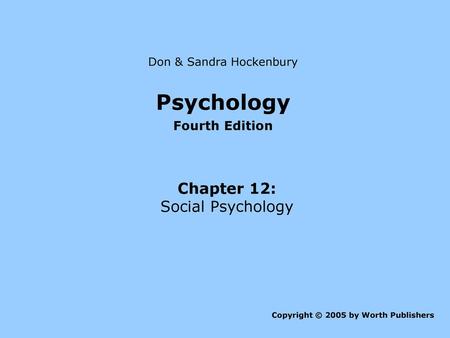 Don & Sandra Hockenbury