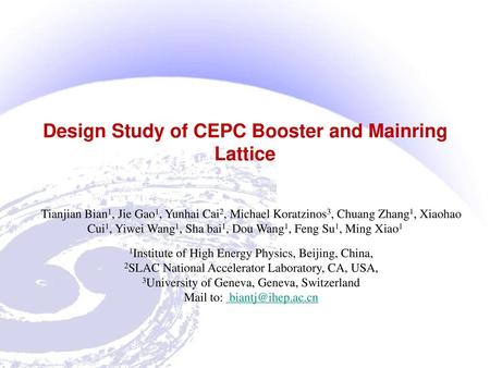Design Study of CEPC Booster and Mainring Lattice