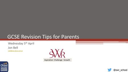 GCSE Revision Tips for Parents